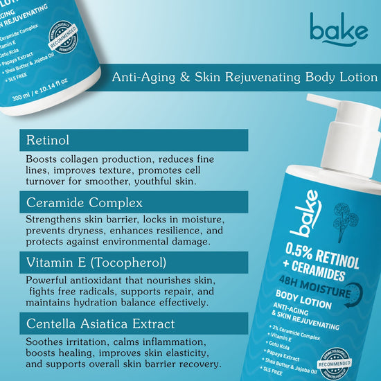 0.5% Retinol + Ceramides Body Lotion