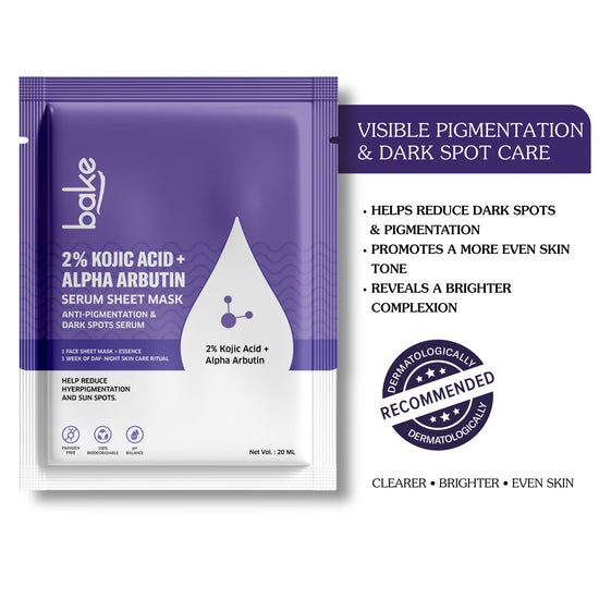 2% Kojic Acid + Alpha Arbutin Serum Sheet Mask