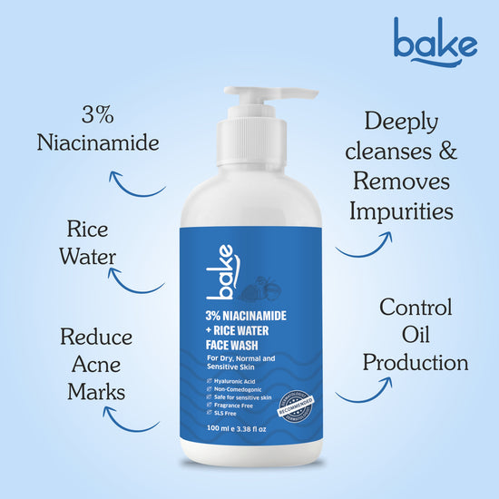 3% Niacinamide Face Wash with Rice Water