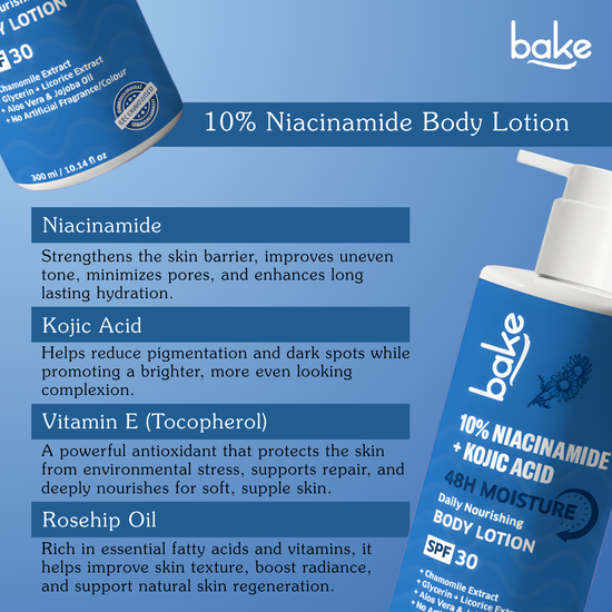 10% Niacinamide + Kojic Acid Body Lotion SPF 30
