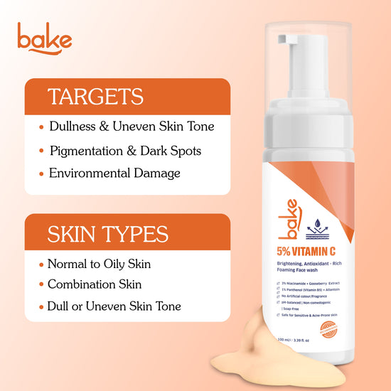 5% Vitamin C Foaming Face Wash with 3% Niacinamide – 100ml