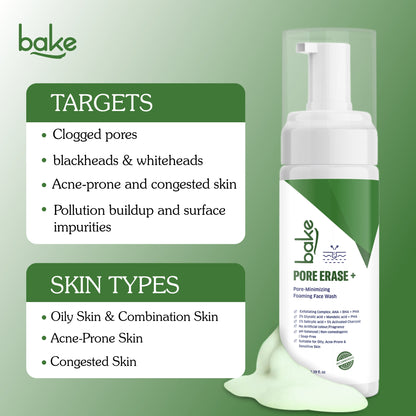 Pore Erase Foaming Face Wash