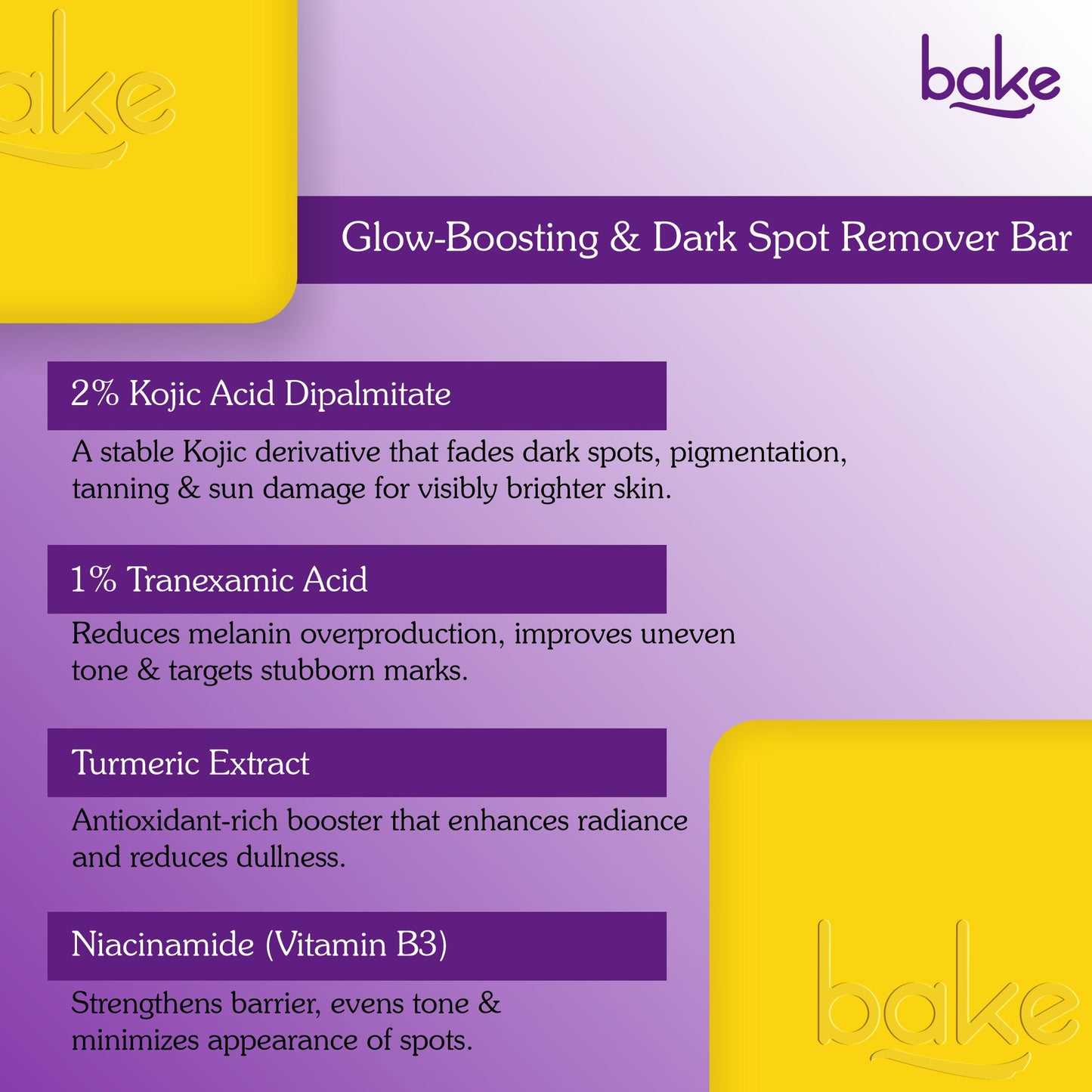 2% Kojic Acid + Turmeric Soap with Niacinamide (Pack of 2)