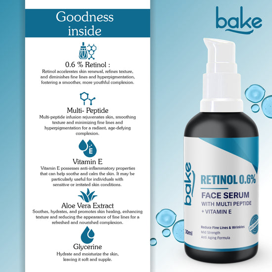 0.6% Retinol Serum with Multi Peptides
