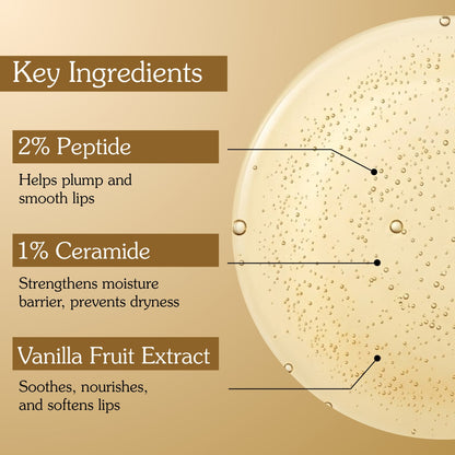 Vanilla Coffee Lip Oil with 2% Peptide & 1% Ceramide