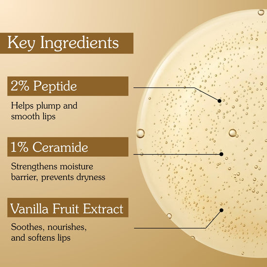 Vanilla Coffee Lip Oil with 2% Peptide & 1% Ceramide