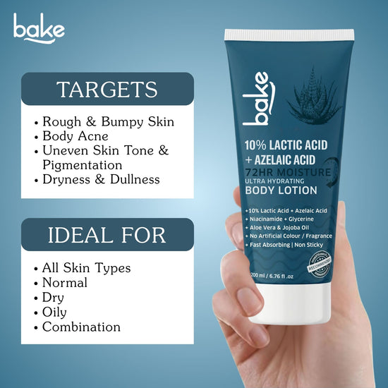 10% Lactic Acid Body Lotion with Azelaic Acid – 72H Moisture