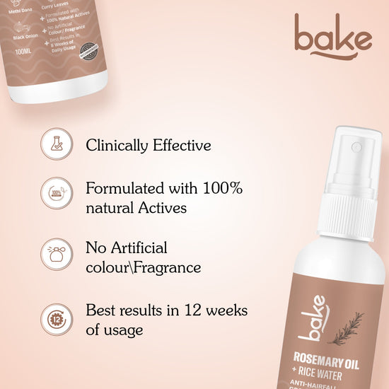 Rosemary Oil + Rice Water Hair Growth Serum