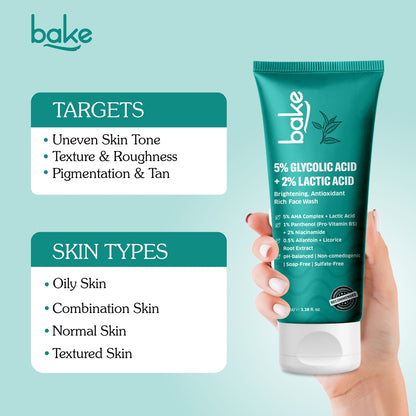 5% Glycolic Acid + 2% Lactic Acid Daily Face Wash