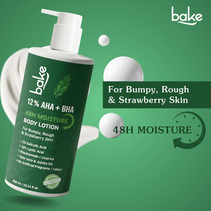 10% AHA + 2% BHA Body Lotion for Bumpy & Strawberry Skin