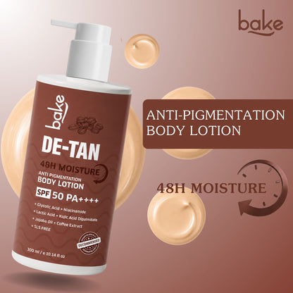 De-Tan Anti Pigmentation Coffee Body Lotion SPA 50 PA++++