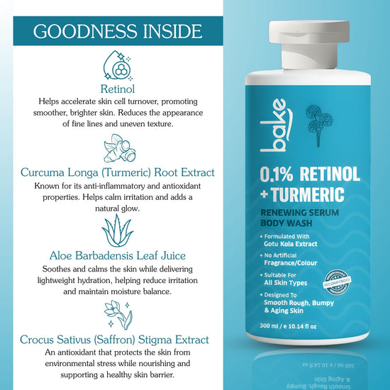 0.1% Retinol & Turmeric Renewing Serum Body Wash