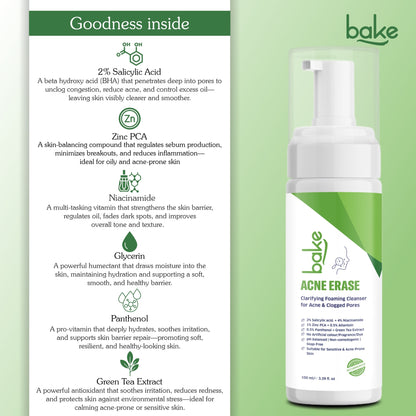 Acne Erase Foaming Face Wash