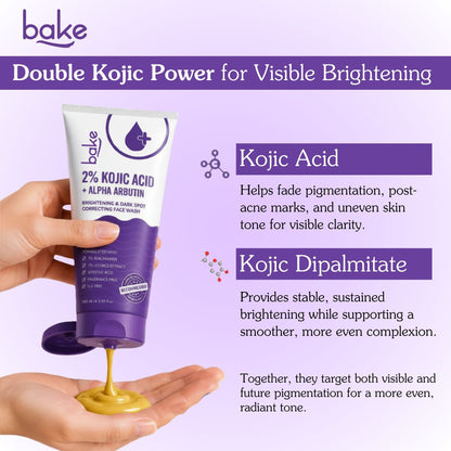 2% Kojic Acid Face Wash with Alpha Arbutin & MelasaRx™