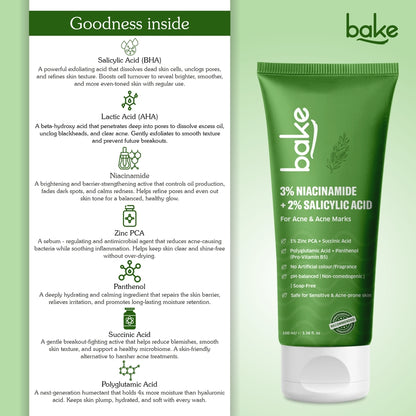 2% Salicylic Acid 3% Niacinamide Face Wash