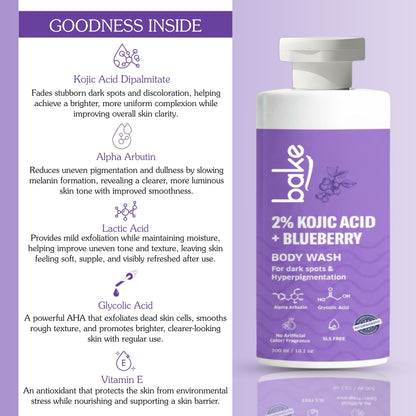 2% Kojic Acid + Blueberry Body Wash