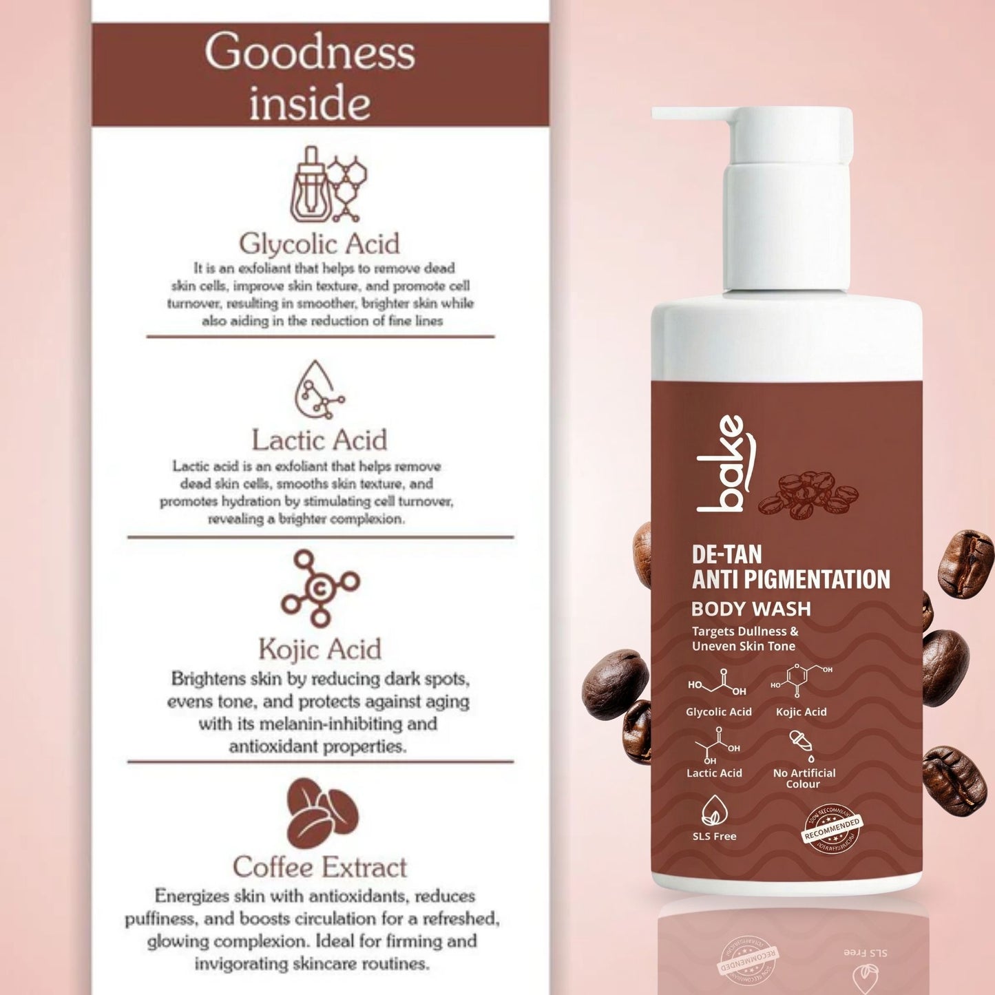 De-Tan Anti Pigmentation Coffee Body Wash