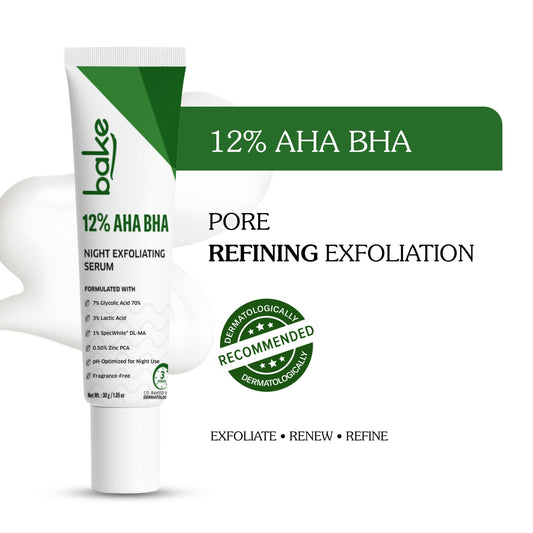 12% AHA BHA Night Exfoliating Serum Cream For Unclogs Pores