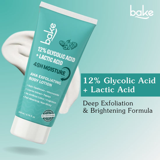 12% Glycolic & Lactic Acid Exfoliating Body Lotion – 48H Moisture