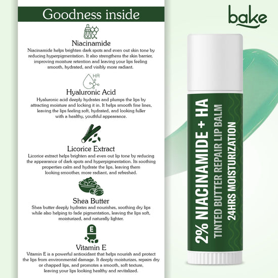 2% Niacinamide + Hyaluronic Acid Tinted Butter Brightening Lip Balm
