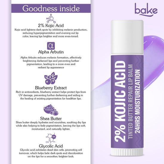 2% Kojic Acid Tinted Butter Brightening Lip Balm