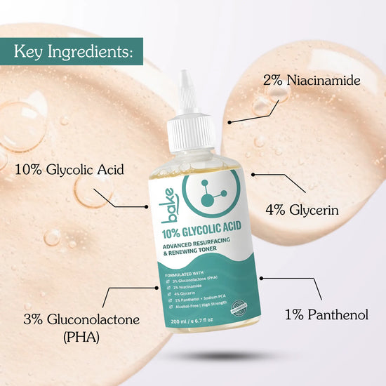 10% Glycolic Acid Toner for Brightening & Renewing skin
