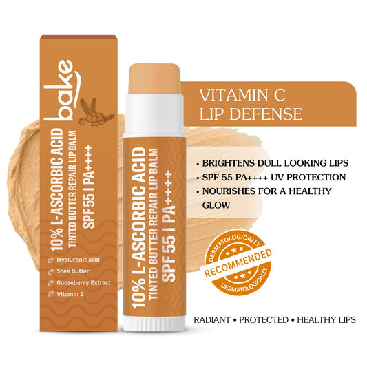 10% L-Ascorbic Acid Tinted Butter Brightening Lip Balm SPF 55 PA++++
