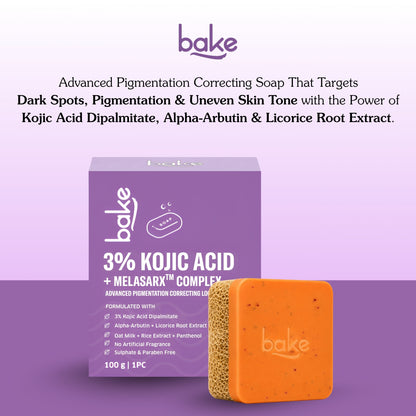 3% Kojic Acid Loofah Soap with MelasaRx™ Complex