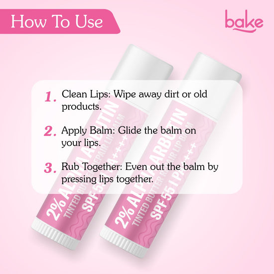 2% Alpha Arbutin Tinted Butter Brightening Lip Balm SPF 55 PA++++