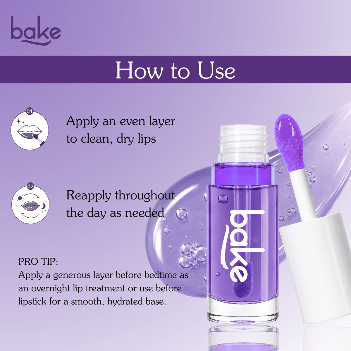 2.5% Kojic Acid Lavender Brightening Lip Oil With MelasaRx™ Complex