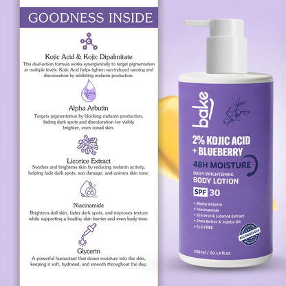 2% Kojic Acid Body Lotion SPF 30