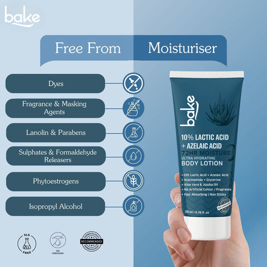 10% Lactic Acid Body Lotion with Azelaic Acid – 72H Moisture