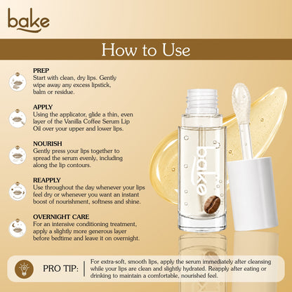 Vanilla Coffee Lip Oil with 2% Peptide & 1% Ceramide