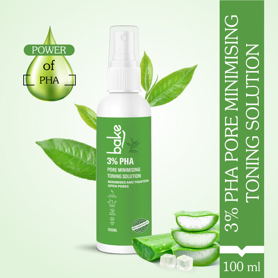 3% PHA Toner with Gluconolactone & Niacinamide for Minimising & Tightening Open Pores, Acne & Oil Control