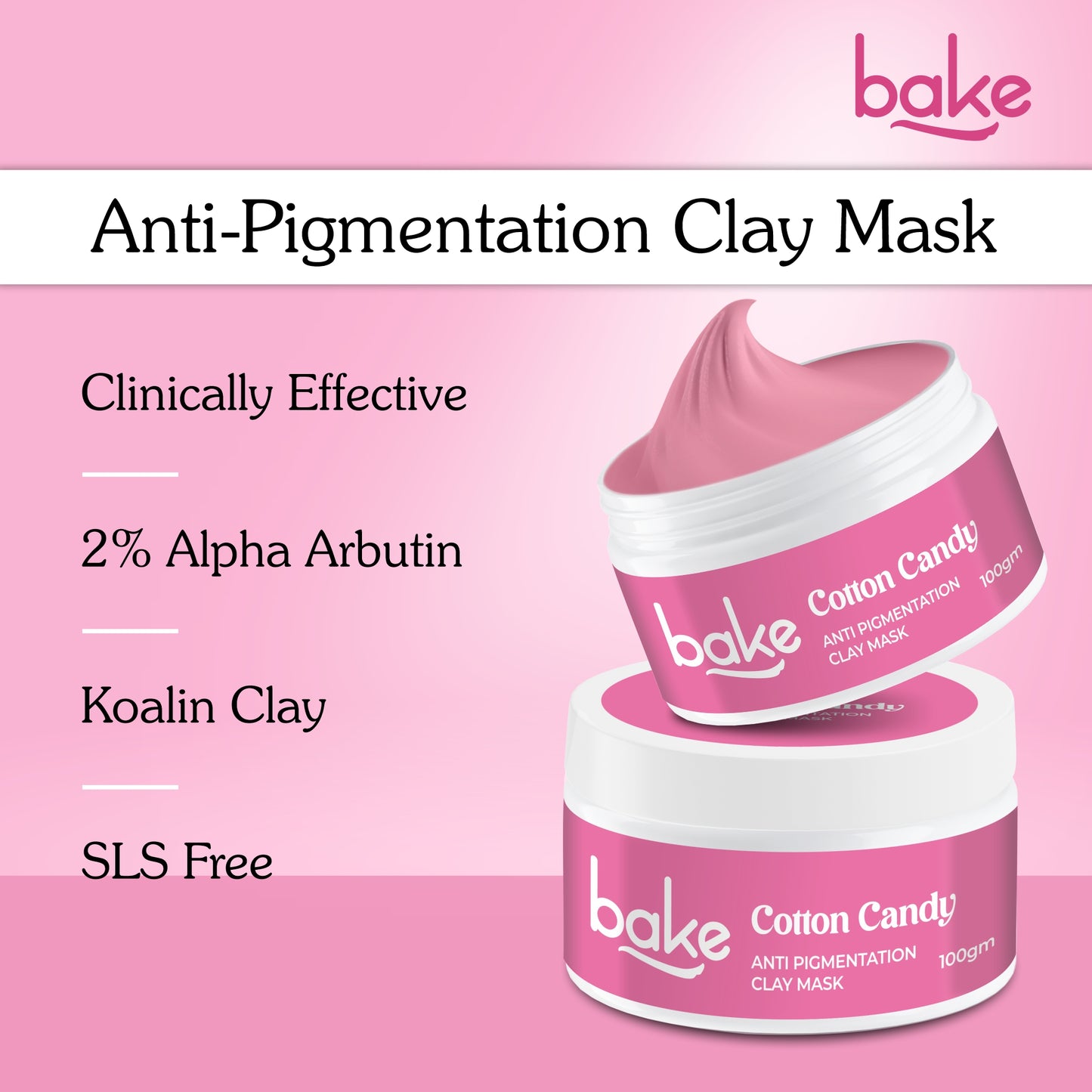 Cotton Candy Anti-Pigmentation Clay Mask – 100g