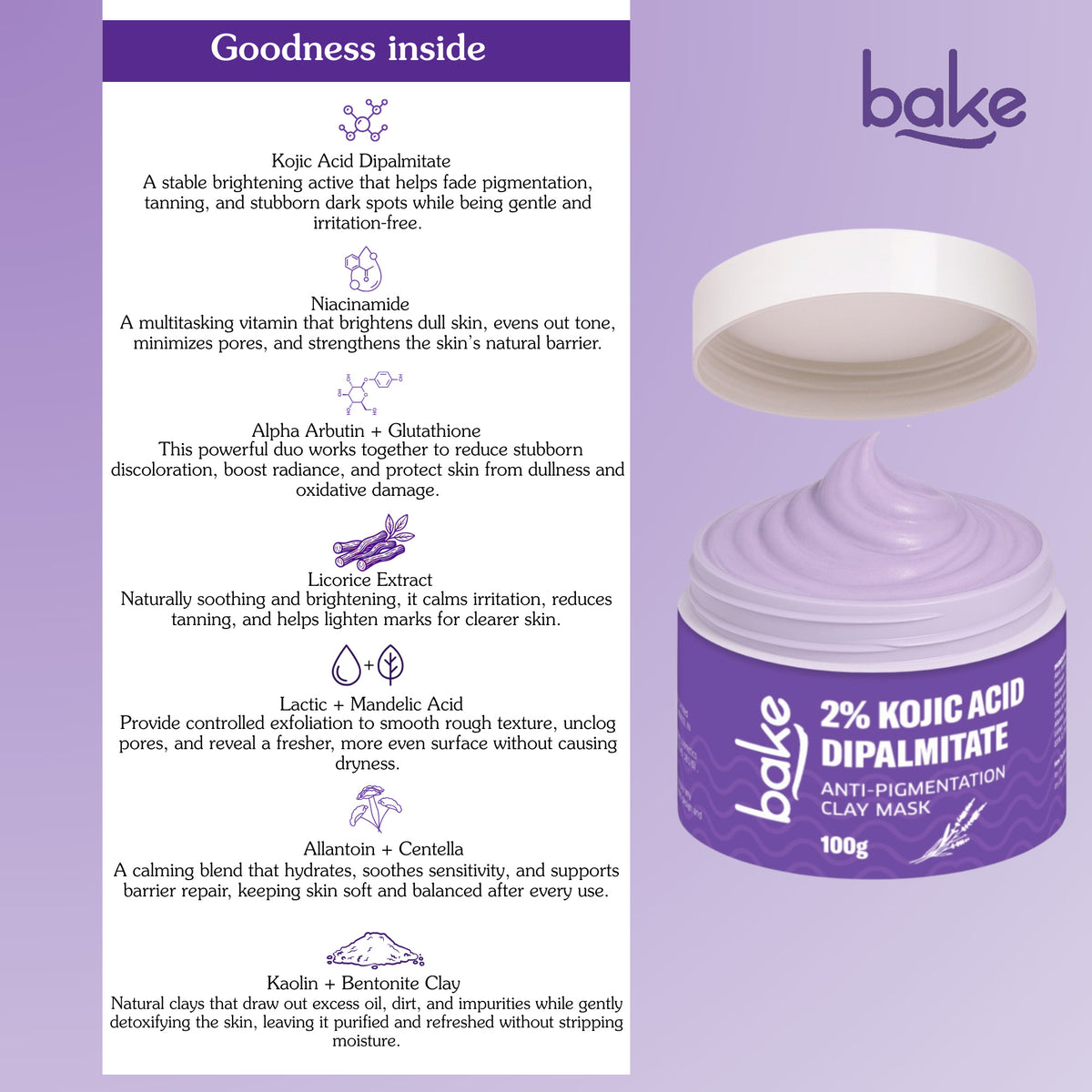 Variant- Kojic Acid Clay mask