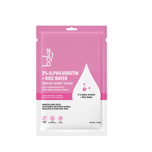 2% Alpha Arbutin + Rice Water Serum Sheet Mask