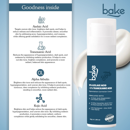 10% Azelaic Acid + 5% Tranexamic Acid Pigmentation Corrector Cream