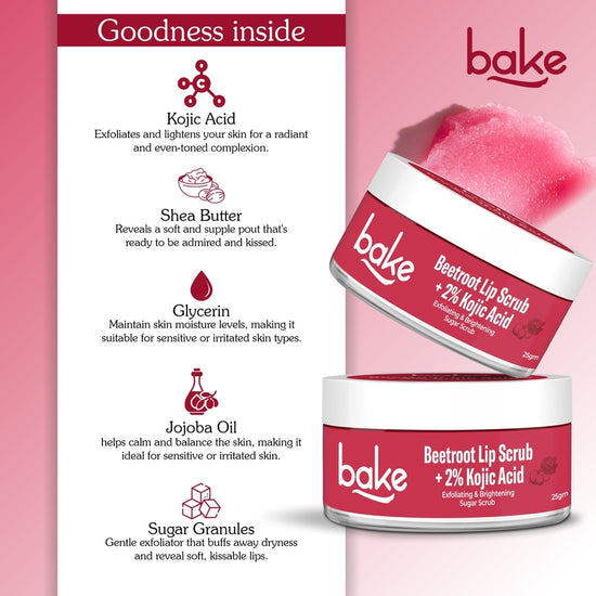 2% Kojic Acid Beetroot Lip Scrub