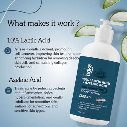 10% Lactic + Azelaic Acid Body Lotion SPF 30 PA+++