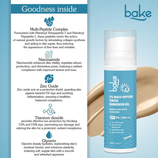 2% Multi Peptide Tinted Sunscreen SPF 70 PA+++
