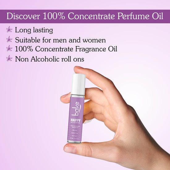 Happy 100% Concentrated Perfume Oil Roll on Fragrance  For Men & Women-Black Currant(10ml)