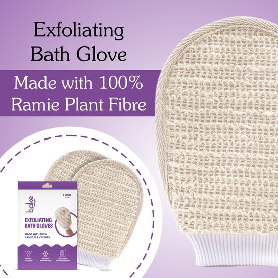 BAKE Exfoliating Bath Glove with Ramie plant Fibre