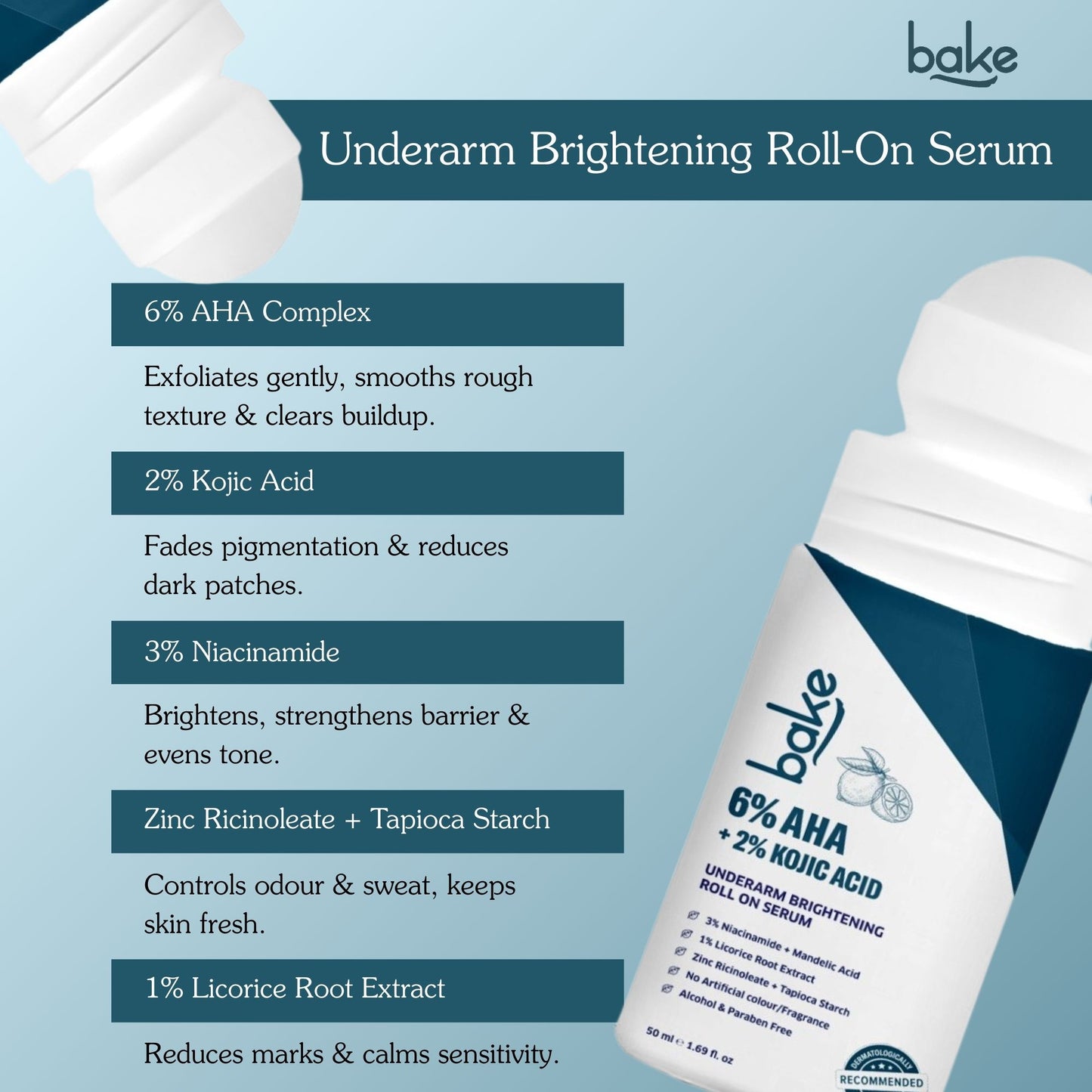 BrightErase™ AHA Underarm Brightening & Exfoliating Serum Roll-On