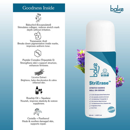 StriErase™ Stretch Marks Removal Roll On Serum