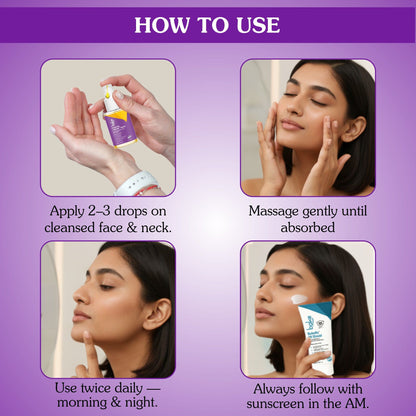 2% Kojic Acid Brightening Serum for Dark Spots & Pigmentation (30ml)