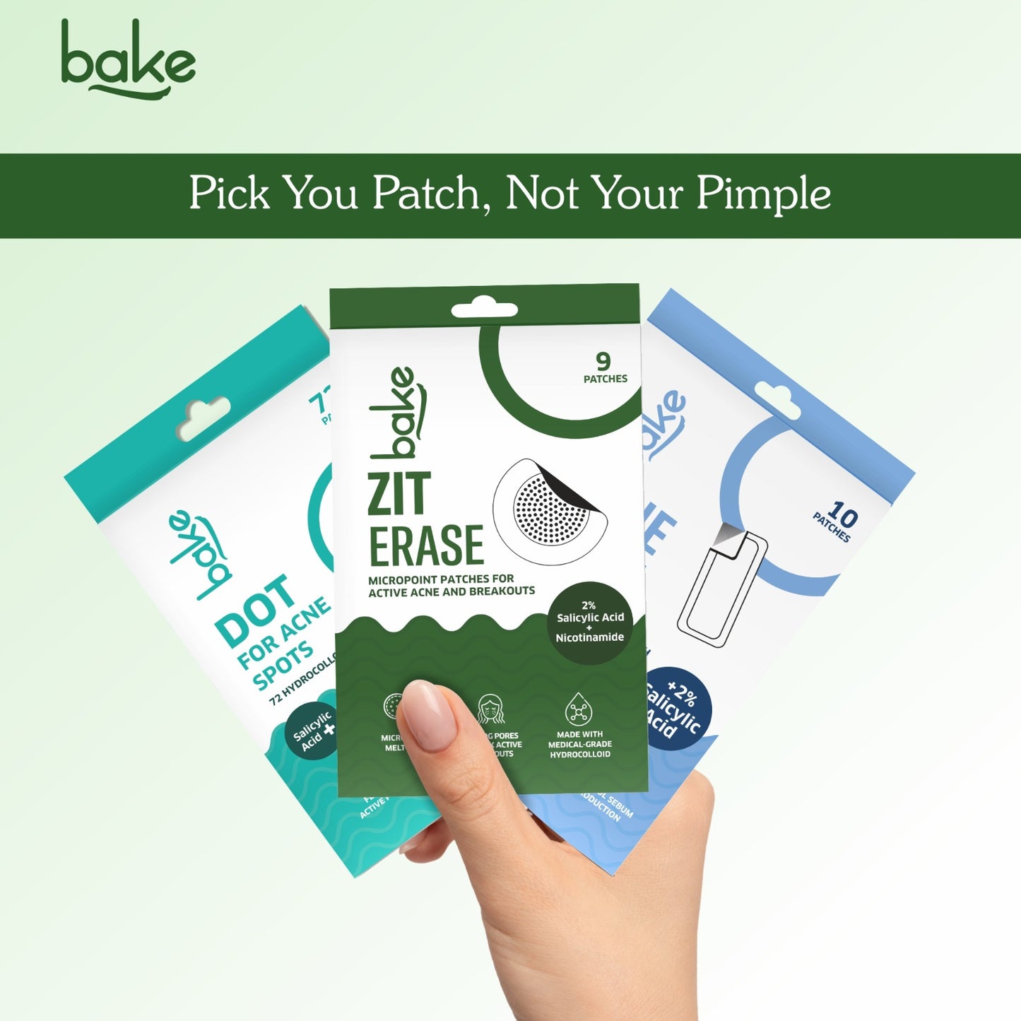 Zit Erase Micro point Patches for Active Acne & Breakouts - 9 Patches