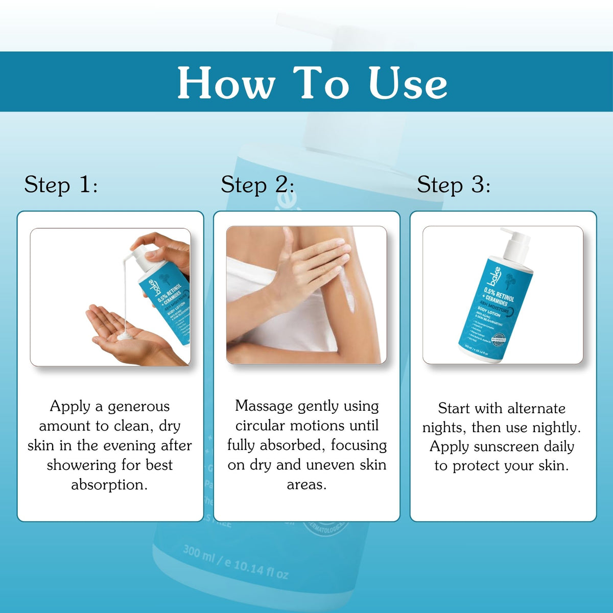 0.5% Retinol + Ceramides Body Lotion