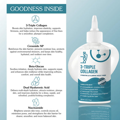 Triple Collagen Hydrating & Plumping Milky Toner