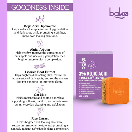 3% Kojic Acid Loofah Soap with MelasaRx™ Complex